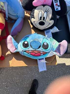 Disney Lilo & Stitch Head Shaped Squishy Cloud Travel Pillow
